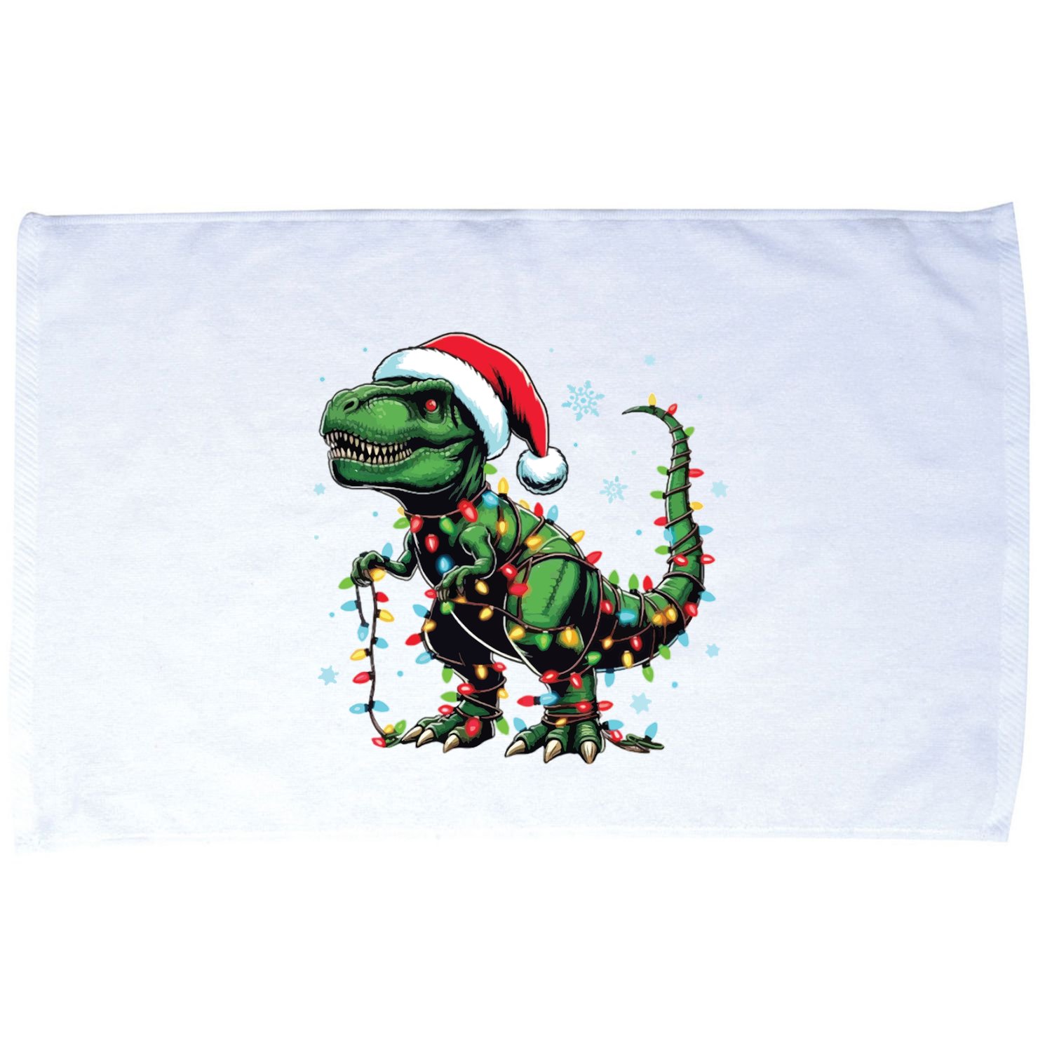 Christmas Dinosaur Christmas Trex Christmas Dino Microfiber Hand Towel