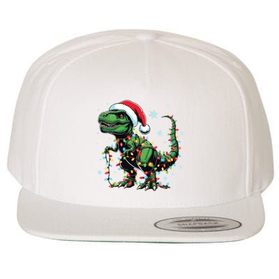Christmas Dinosaur Christmas Trex Christmas Dino Wool Snapback Cap