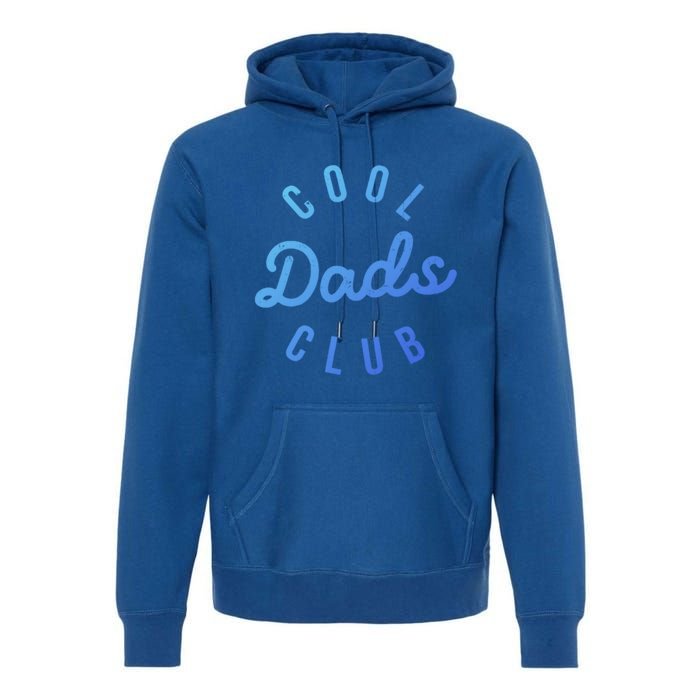 Cool Dads Club Vintage Dad Retro Fathers Day Costume Funny Gift Premium Hoodie