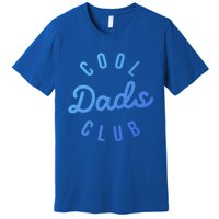 Cool Dads Club Vintage Dad Retro Fathers Day Costume Funny Gift Premium T-Shirt