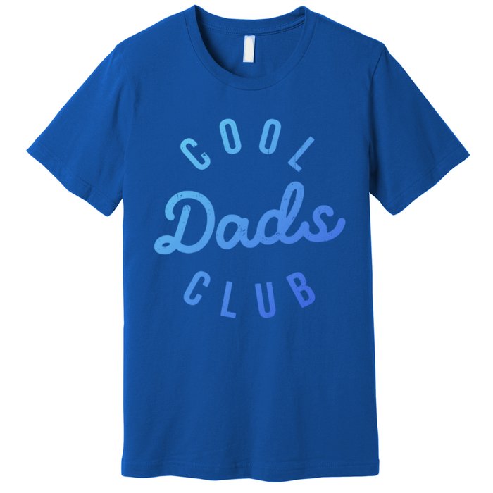 Cool Dads Club Vintage Dad Retro Fathers Day Costume Funny Gift Premium T-Shirt