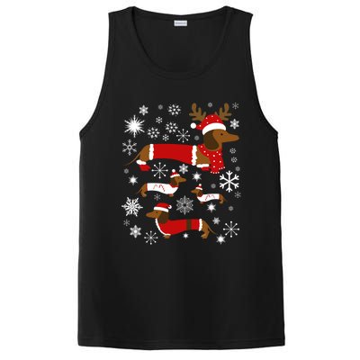 Cute Dachshund Christmas For Dog Lovers Gift PosiCharge Competitor Tank