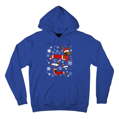 Cute Dachshund Christmas For Dog Lovers Gift Hoodie