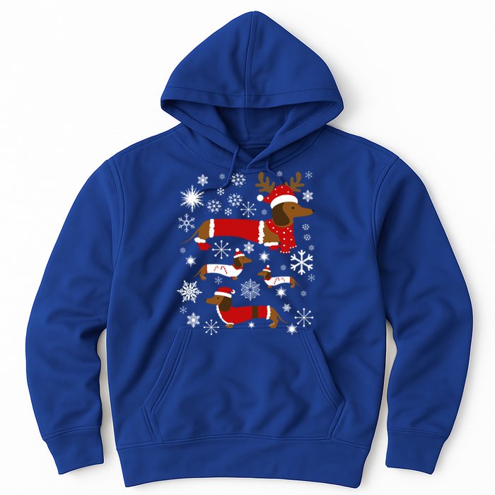 Cute Dachshund Christmas For Dog Lovers Gift Hoodie