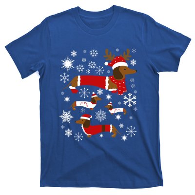 Cute Dachshund Christmas For Dog Lovers Gift T-Shirt