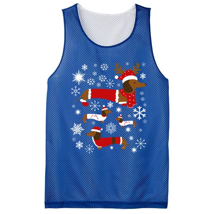 Cute Dachshund Christmas For Dog Lovers Gift Mesh Reversible Basketball Jersey Tank