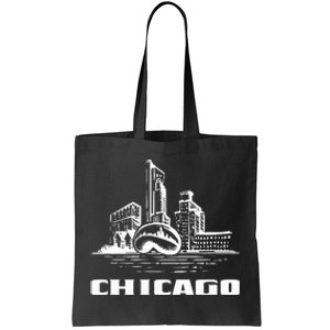 Chicago Downtown City Chicago Illinois Cloud Gate The Bean Tote Bag