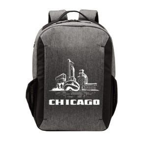 Chicago Downtown City Chicago Illinois Cloud Gate The Bean Vector Backpack