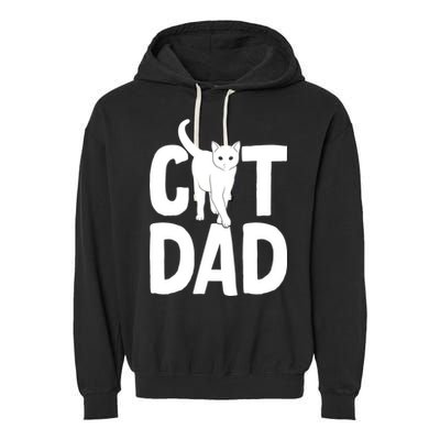 Cat Dad Garment-Dyed Fleece Hoodie