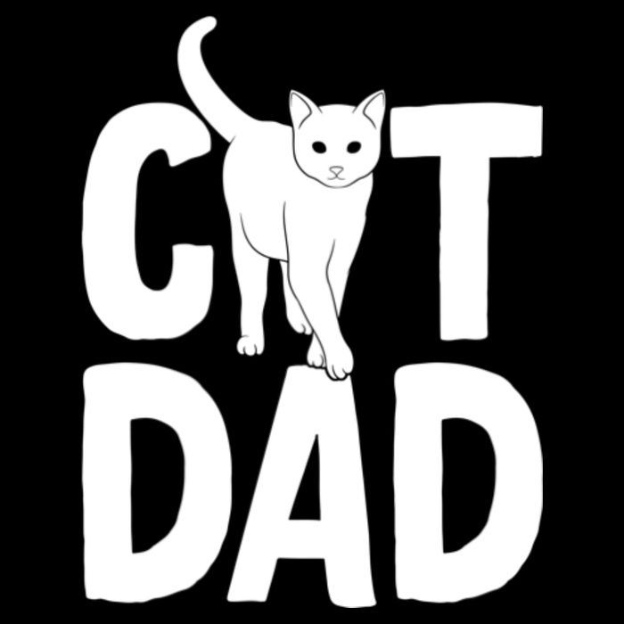 Cat Dad USA-Made Doggie Bandana