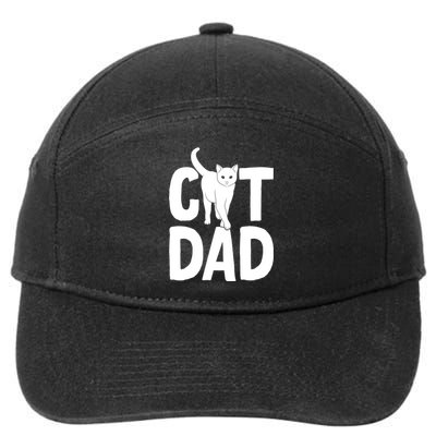 Cat Dad 7-Panel Snapback Hat