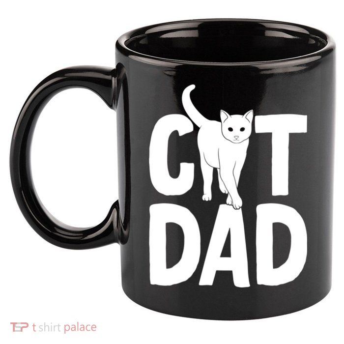 Cat Dad 11oz C Handle Ceramic Mug