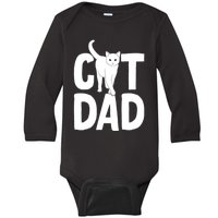 Cat Dad Baby Long Sleeve Bodysuit