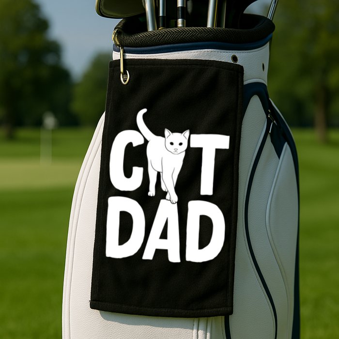 Cat Dad Golf Towel