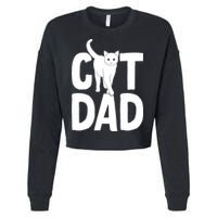 Cat Dad Cropped Pullover Crew