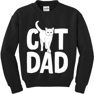 Cat Dad Kids Sweatshirt