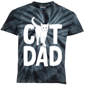 Cat Dad Kids Tie-Dye T-Shirt