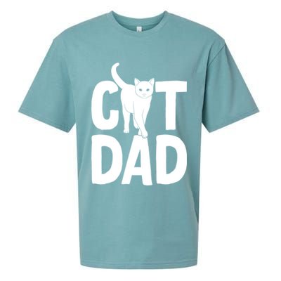 Cat Dad Sueded Cloud Jersey T-Shirt