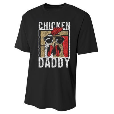 Chicken Daddy Chicken Farmer Father Of The Chicken Coop Performance Sprint T-Shirt