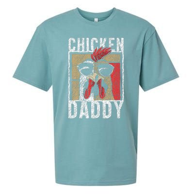 Chicken Daddy Chicken Farmer Father Of The Chicken Coop Sueded Cloud Jersey T-Shirt