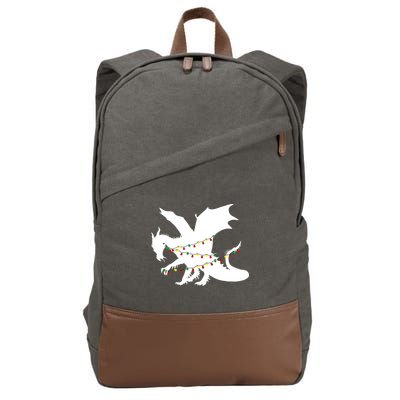 Christmas Dragon Cotton Canvas Backpack
