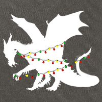 Christmas Dragon Cotton Canvas Backpack