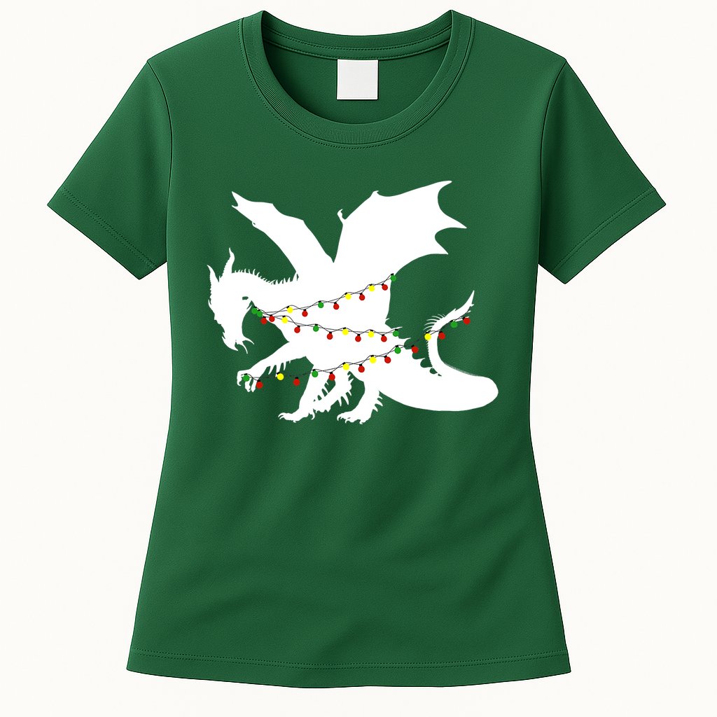 Christmas Dragon Womens T-Shirt