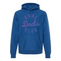 Cool Dads Club Vintage Dad Retro Fathers Day Costume Funny Gift Premium Hoodie