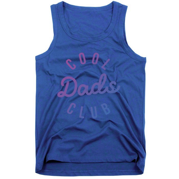 Cool Dads Club Vintage Dad Retro Fathers Day Costume Funny Gift Tank Top