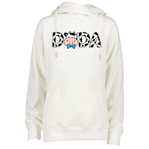 Cow Dada Womens Funnel Neck Pullover Hood