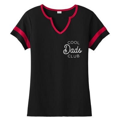 Cool Dads Club Pocket Logo Ladies Halftime Notch Neck Tee