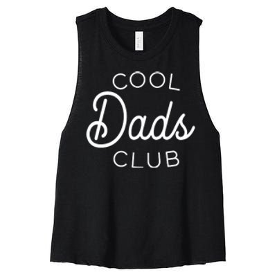 Cool Dads Club Pocket Logo Women's Racerback Cropped Tank