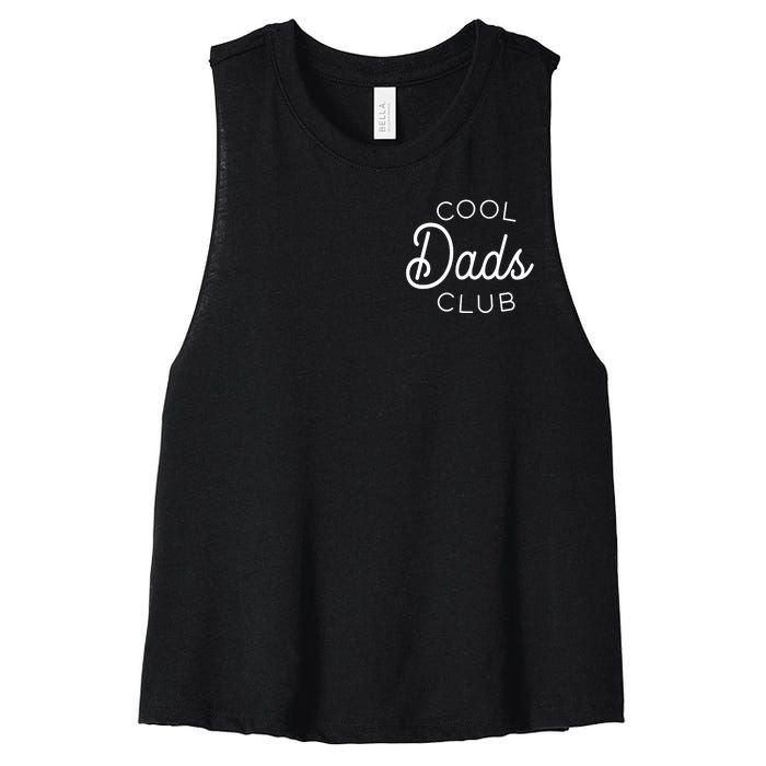 Cool Dads Club Pocket Logo Women's Racerback Cropped Tank