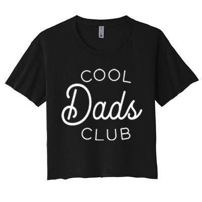 Cool Dads Club Pocket Logo Women's Crop Top Tee