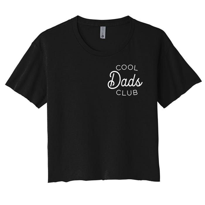 Cool Dads Club Pocket Logo Women's Crop Top Tee