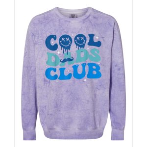 Cool Dads Club Funny Smile Fathers Day Gift Groovy Cool Dads Colorblast Crewneck Sweatshirt