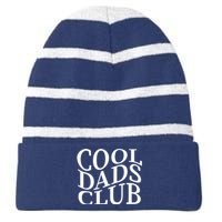 Cool Dads Club Striped Beanie with Solid Band