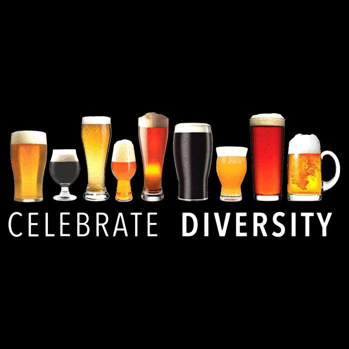 Celebrate Diversity Craft Beer Drinking USA-Made Doggie Bandana