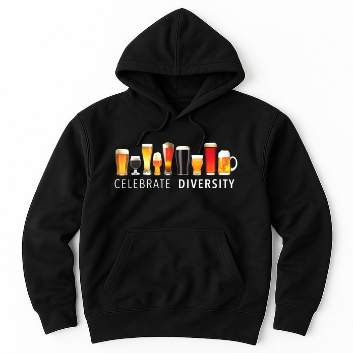 Celebrate Diversity Craft Beer Drinking Hoodie