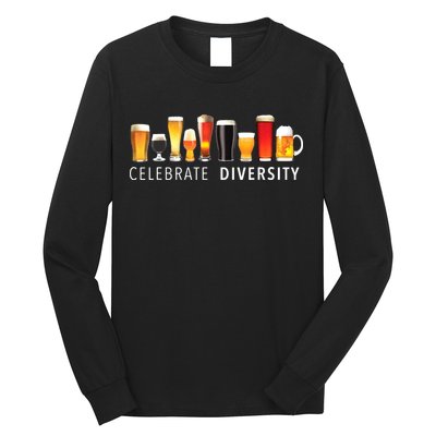 Celebrate Diversity Craft Beer Drinking Long Sleeve Shirt