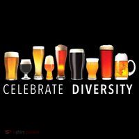 Celebrate Diversity Craft Beer Drinking T-Shirt