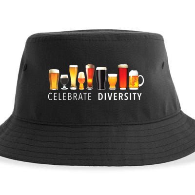 Celebrate Diversity Craft Beer Drinking Sustainable Bucket Hat