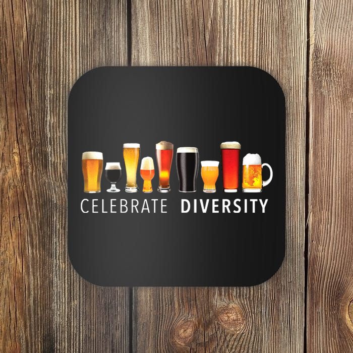 Celebrate Diversity Craft Beer Drinking Coaster