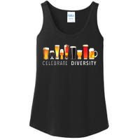 Celebrate Diversity Craft Beer Drinking Ladies Essential Tank