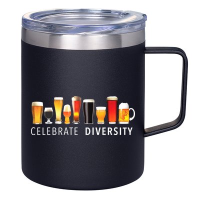 Celebrate Diversity Craft Beer Drinking 12oz Stainless Steel Coffee Mug