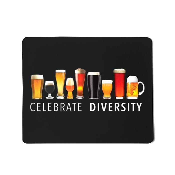 Celebrate Diversity Craft Beer Drinking Mousepad