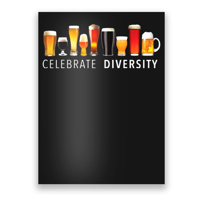 Celebrate Diversity Craft Beer Drinking Poster