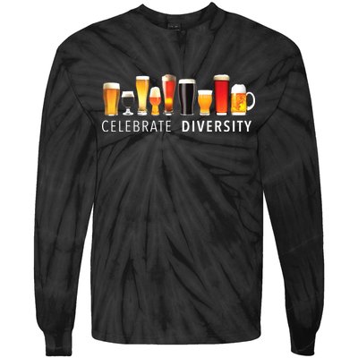 Celebrate Diversity Craft Beer Drinking Tie-Dye Long Sleeve Shirt