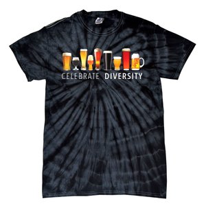 Celebrate Diversity Craft Beer Drinking Tie-Dye T-Shirt