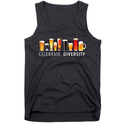 Celebrate Diversity Craft Beer Drinking Tank Top